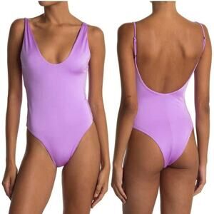 Resort Minimalist Solid Bond Eye Basic Beaches Viva One Piece Swimsuit Jewel XS